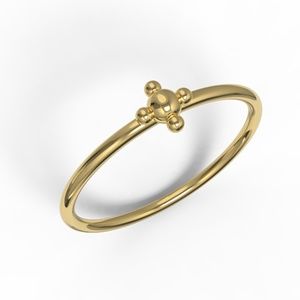 Armoz Fortune 10k Yellow Gold Minimalist Ring